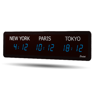Bodet Time Zone Clock